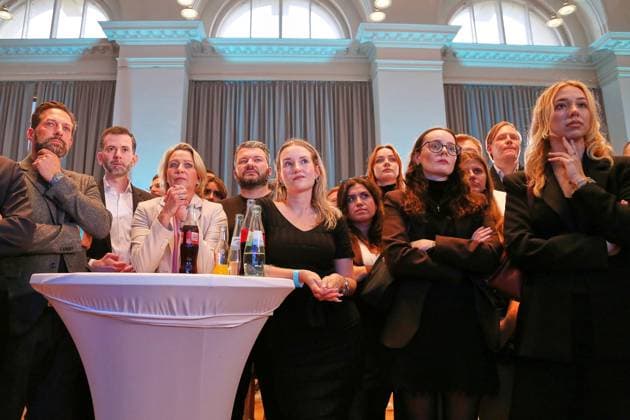 Berlin, Germany, September 20, 2026 Berlin House of Representatives Election 2026 Party supporters react to the 6:00 p.m. projections from ARD and ZDF Copyright: xdtsxNachrichtenagenturx dts_135502