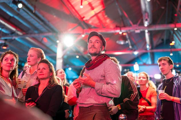 Elif Eralp EUR, Germany, Berlin, September 20, 2026: Election party for the Left Party in Kreuzberg. Lead candidate Elif Eralp is ahead in the polls for the Berlin House of Representatives election. The Left Party is the clear winner of the election.