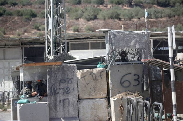 September 20, 2026, Nablus, West Bank, Palestine: An Israeli soldier seen near a military post following a vehicle-based attack carried out by a Palestinian near an Israeli military base south of the city. The incident resulted in the death of one Palestinian and the injury of another by army fire. The Israeli army had closed roads southeast of Jenin and blocked the route connecting to other Palestinian cities. Nablus Palestine - ZUMAs197 20260920_aaa_s197_248 Copyright: xNasserxIshtayehx