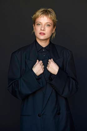 Jella Haase from the Krux Cast during an exclusive photo shoot at the 74th San Sebastián International Film Festival (Festival Internacional de Cine de San Sebastián) at the Hotel Maria Cristina in San Sebastián, September 20, 2026 Foto:xC.xNiehausx xFuturexImagex krux_6947