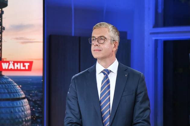 Berlin, Germany, September 20, 2026 Berlin House of Representatives 2026 Election Stefan Evers, CDU, at the ARD Election Studio Copyright: xdtsxNachrichtenagenturx dts_135595