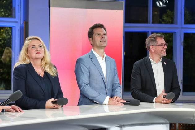 Berlin, Germany, September 20, 2026 Berlin House of Representatives Election: 2026 Election to the Berlin House of Representatives—Kristin Brinker (AfD), Steffen Krach (SPD), and Werner Graf (Greens) Copyright: xdtsxNachrichtenagenturx dts_135612
