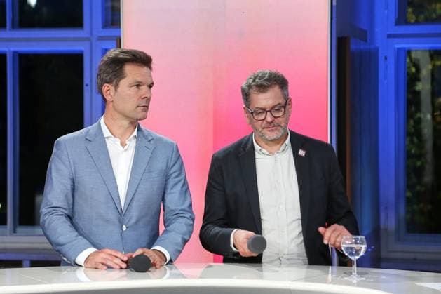 Berlin, Germany, September 20, 2026 Berlin House of Representatives 2026 Election Steffen Krach (SPD) and Werner Graf (Greens) Copyright: xdtsxNachrichtenagenturx dts_135617