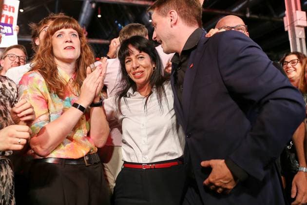 Berlin, Germany, September 20, 2026, Kreuzberg Ballroom, 2026 Berlin House of Representatives Election: Elif Eralp, The Left, and party supporters react to the 6:00 p.m. projections from ARD and ZDF Copyright: xdtsxNachrichtenagenturx dts_135497