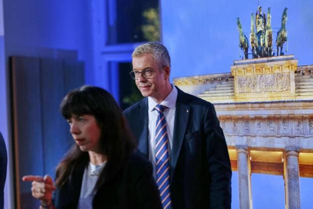 Berlin, Germany, September 20, 2026 Berlin House of Representatives 2026 Berlin House of Representatives Election Elif Eralp (The Left) and Stefan Evers (CDU) Copyright: xdtsxNachrichtenagenturx dts_135531