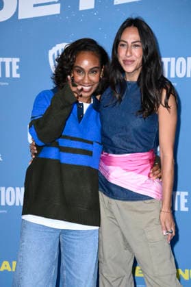 Hadnet Tesfai and Melissa Khalaj at the premiere of the movie *Emil and the Detectives* at the KulturBrauerei Berlin movie theater, September 20, 2026 Foto:xN.xKubelkax xFuturexImagex emil_6901