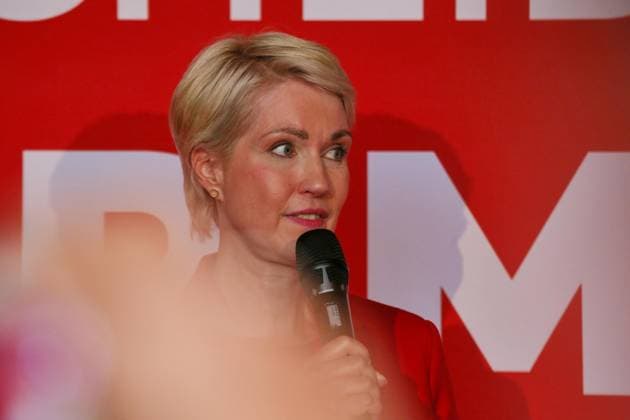 Schwerin, Mecklenburg-Western Pomerania, Germany, September 20, 2026 Orangery at Schwerin Castle SPD election party for the 2026 state election in Mecklenburg-Western Pomerania Manuela Schwesig at the SPD election party Copyright: xdtsxNachrichtenagenturx dts_135461