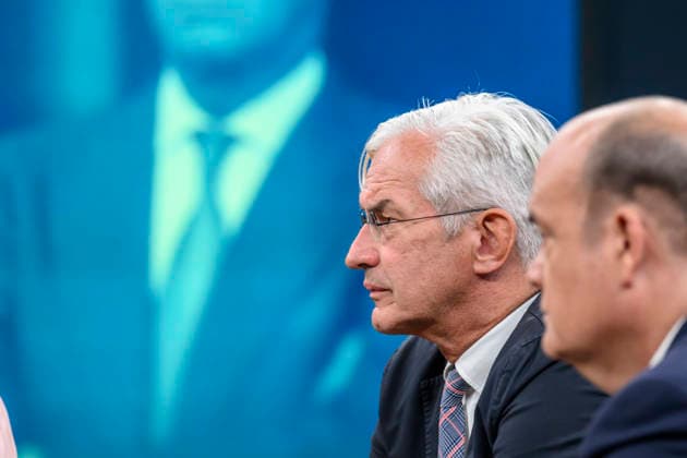 Pictured, from left: Mathias Middelberg, member of the CDU Executive Committee, GER, Berlin, studio, guest on Caren Miosga’s political talk show, TV, program, Das Erste, from Studio 20 in Berlin-Adlershof, topic: After the Elections in Berlin and Mecklenburg-Western Pomerania, September 20, 2026, Copyright: HMBxMedia UwexKoch