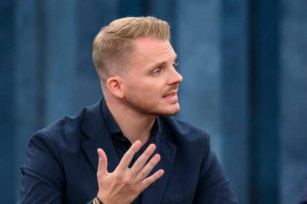 Pictured, from left: Tim Klüssendorf, SPD Secretary General, GER, Berlin, studio, guest on Caren Miosga’s Polittalk, TV show, Das Erste, from Studio 20 in Berlin-Adlershof, topic: After the Elections in Berlin and Mecklenburg-Western Pomerania, September 20, 2026, Copyright: HMBxMedia UwexKoch