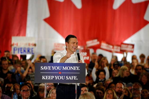 September 20, 2026, Brantford, On, Canada: Conservative Party leader Pierre Poilievre appears at a rally in Brantford, Ont. on Sunday, September 20, 2026. Brantford Canada  - ZUMAc35_ 20260920_zaf_c35_179 Copyright: xIanxStewartx