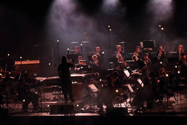 Sigur Rós and The Young ClassX Orchestra at a concert at the Uber Eats Music Hall in Berlin, September 20, 2026 Sigur Rós Concert Berlin