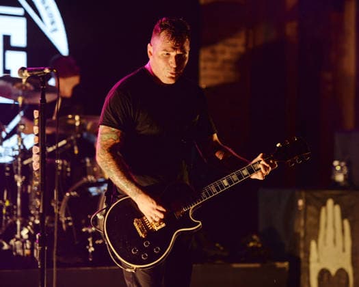 **FILE PHOTO** Chad Gilbert Has Passed Away. FORT LAUDERDALE FL - OCTOBER 14: Chad Gilbert of New Found Glory performs at Revolution on October 14, 2015 in Fort Lauderdale, Florida. Copyright: xmpi04 MediaPunchx