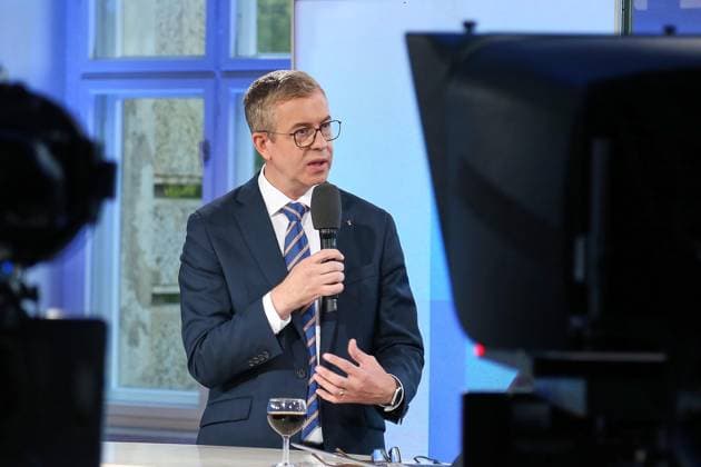 Berlin, Germany, September 20, 2026 Berlin House of Representatives 2026 Election Stefan Evers, CDU, at the ARD Election Studio Copyright: xdtsxNachrichtenagenturx dts_135574