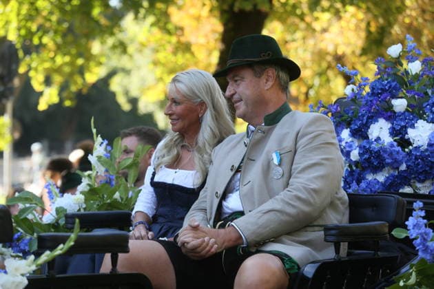 Traditional Trachten- und Schützenzug Bavarian President (Ministerpräsident) Markus Söder waiting for the parade to begin. Munich September 20, 2026 Famous worldwide as one of the largest cultural festivals, the Oktoberfest is a renowned expression of German and Bavarian culture. While the festival is often associated with beer tents, food and fairground attractions, the parade itself highlights a history of royal celebration, regional identity, traditional dress, hunting, marksmanship, and pageantry. The parade’s roots can be traced back to the nineteenth century. In 1835, a grand procession was organized to mark the silver wedding anniversary of King Ludwig I and Queen Therese of Saxe-Hildburghausen, as well as the twenty-fifth anniversar Copyright: xLiamxClearyx xSOPAxImagesx RY6A5697.jpeg