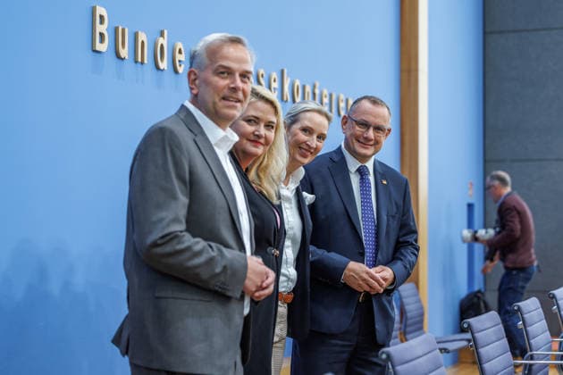 Impact of the State Elections in Berlin Alice Weidel, Federal Spokesperson for the AfD and Co-Chair of the AfD parliamentary group in the German Bundestag Tino Chrupalla, Federal