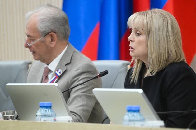 Russia Parliamentary Election Preliminary Results 9248421 21.09.2026 Russian Central Election Commission (CEC) Chair Ella Pamfilova and her deputy Nikolai Bulayev attend a meeting summing up the preliminary results of elections to Russia s ninth State Duma, the lower house of parliament, at the CEC headquarters in Moscow, Russia. Kirill Kallinikov Sputnik Moscow Russia  Copyright: xKirillxKallinikovx