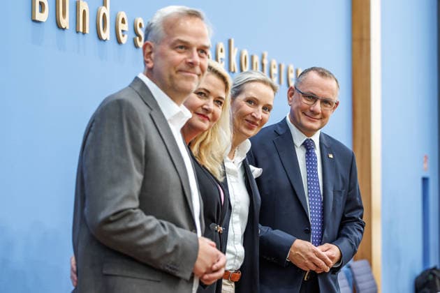Impact of the State Elections in Berlin Alice Weidel, National Spokesperson for the AfD and Co-Chair of the AfD Parliamentary Group in the German Bundestag Tino Chrupalla, Nationa