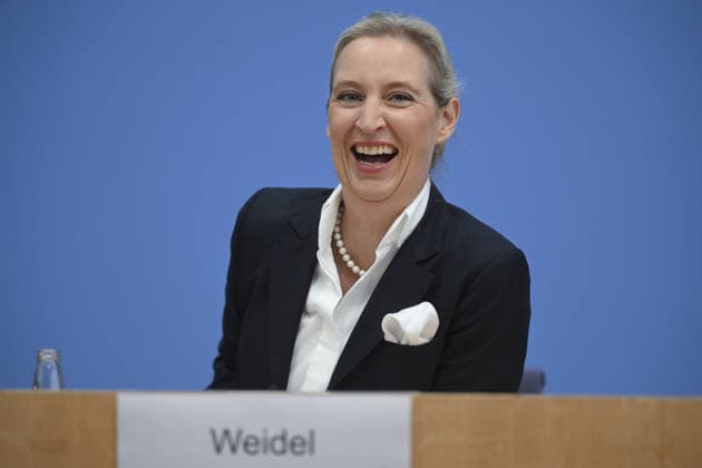 AfD officials assess state election results in Germany BERLIN, GERMANY - SEPTEMBER 21: AfD Co-Chairs Alice Weidel holds a press conference on the election results following the elections held in the German states of Berlin and Mecklenburg-Vorpommern in Berlin, Germany on September 21, 2026. Halil Sagirkaya Anadolu Berlin Germany. Editorial use only. Please get in touch for any other usage.  Copyright: x2026xAnadoluxHalilxSagirkayax
