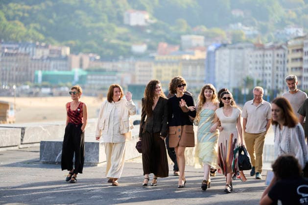 September 21, 2026, Madrid, Madrid, Spain: MaroÂ­a Gandiaga, Daniel MonzoÂ³n, Zoe Bonafonte, Manuela Calle, Adelfa Calvo, Belo n Cruz, Carla DomoÂ­nguez attended Ruega por nosotras Photocall during 74th San Sebastian International Film Festival at Kursaal Palace on September 21, 2026 in Donostia San Sebastian, Spain Madrid Spain - ZUMAg15_ 20260921_zaf_g15_007 Copyright: xJackxAbuinx
