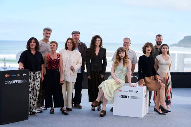 September 21, 2026, Madrid, Madrid, Spain: MaroÂ­a Gandiaga, Daniel MonzoÂ³n, Zoe Bonafonte, Manuela Calle, Adelfa Calvo, Belo n Cruz, Carla DomoÂ­nguez attended Ruega por nosotras Photocall during 74th San Sebastian International Film Festival at Kursaal Palace on September 21, 2026 in Donostia San Sebastian, Spain Madrid Spain - ZUMAg15_ 20260921_zaf_g15_008 Copyright: xJackxAbuinx