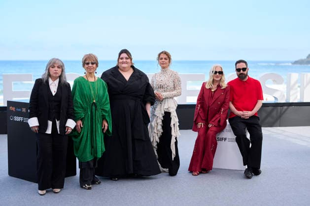 September 21, 2026, Madrid, Madrid, Spain: Pablo LarraoÂ­n, Mercedes MoroÂ¡n, Dolores Fonzi, Carolina oÂlvarez, Alejandra Flechner, Mariana Enriquez, oÂngela Poblete, Juan de Dios LarraoÂ­n attended Mis muertos tristes Photocall during 74th San Sebastian International Film Festival at Kursaal Palace on September 21, 2026 in Donostia San Sebastian, Spain Madrid Spain - ZUMAg15_ 20260921_zaf_g15_060 Copyright: xJackxAbuinx