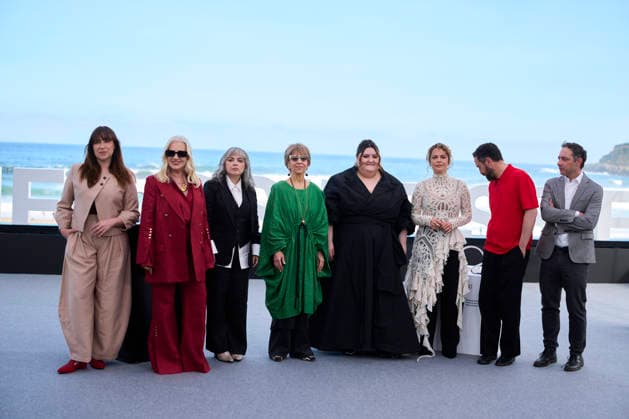 September 21, 2026, Madrid, Madrid, Spain: Pablo LarraoÂ­n, Mercedes MoroÂ¡n, Dolores Fonzi, Carolina oÂlvarez, Alejandra Flechner, Mariana Enriquez, oÂngela Poblete, Juan de Dios LarraoÂ­n attended Mis muertos tristes Photocall during 74th San Sebastian International Film Festival at Kursaal Palace on September 21, 2026 in Donostia San Sebastian, Spain Madrid Spain - ZUMAg15_ 20260921_zaf_g15_064 Copyright: xJackxAbuinx