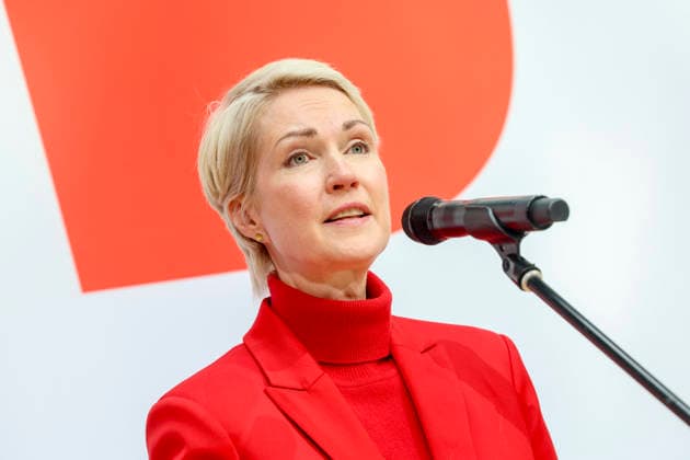 Manuela Schwesig at the press conference following the state elections in Berlin and Mecklenburg-Western Pomerania at the Willy Brandt House on September 21, 2026; SPD leadership at the press conference following the state elections in Berlin