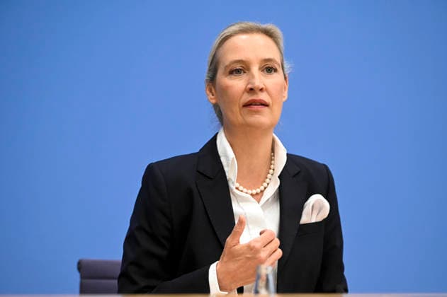 ABB BPK Alice Weidel, Federal Spokesperson for the AfD and Co-Chair of the AfD Parliamentary Group Topic: The AfD—Impact of the State Elections in Berlin and Mecklenburg-Western Pomerania on Federal Politics Statement at the BPK Federal Press Conference on September 21, 2026, in Berlin, Berlin, Germany