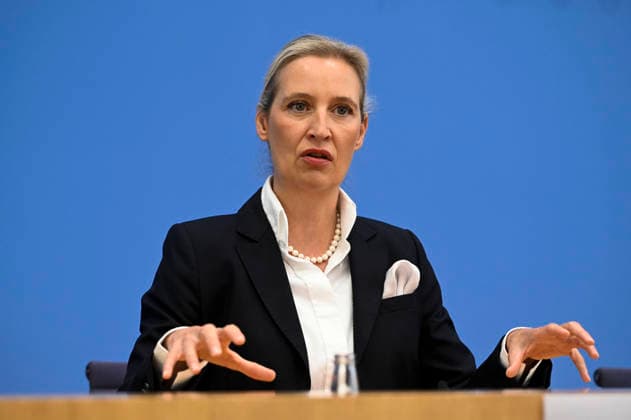 ABB BPK Alice Weidel, Federal Spokesperson for the AfD and Co-Chair of the AfD Parliamentary Group Topic: The AfD—Impact of the State Elections in Berlin and Mecklenburg-Western Pomerania on Federal Politics Statement at the BPK Federal Press Conference on September 21, 2026, in Berlin, Berlin, Germany
