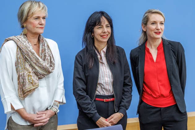 Impact of the State Elections in Berlin: Ines Schwerdtner, Chair of the Left Party; Elif Eralp, mayoral candidate in Berlin for the Left Party; Simone Oldenburg, lead candidate for Die Linke in Mecklenburg-Western Pomerania, on the topic of the impact of the state elections in Berlin and Mecklenburg-Western Pomera