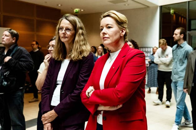 SPD candidate in Berlin, Franziska Giffey, at the Willy Brandt House in Berlin on September 21, 2026: Reactions to the state elections in Mecklenburg-Western Pomerania and Berlin
