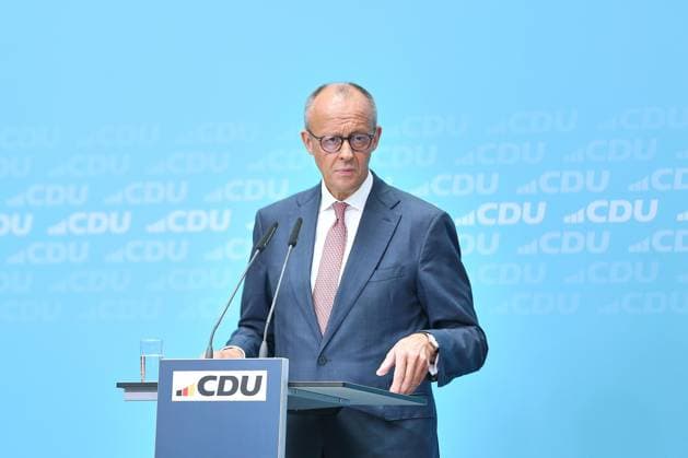 Berlin, Germany, September 21, 2026 Konrad Adenauer House Press conference at the CDU federal headquarters following state elections in Mecklenburg-Western Pomerania and Berlin Federal Chancellor Friedrich Merz, CDU Copyright: xdtsxNachrichtenagenturx dts_135760