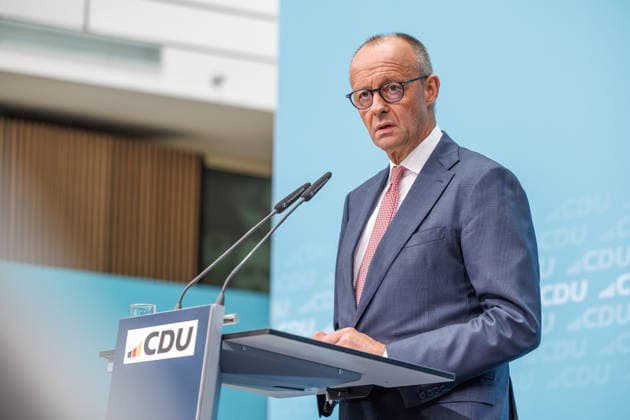 Press conference with the Chairman of the CDU of Germany and Federal Chancellor Friedrich Merz, Member of the Bund