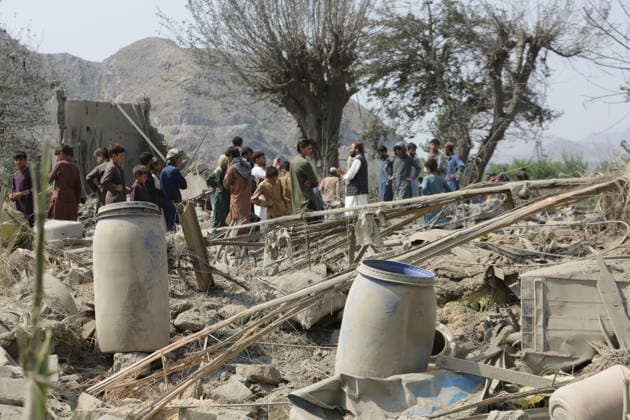 Pakistan says 37 militants killed, Kabul accuses Islamabad of killing 3 civilians KUNAR, AFGHANISTAN - SEPTEMBER 21: Afghans inspect damage following overnight Pakistani airstrikes in Nurgal district of Kunar province, eastern Afghanistan, on September 21, 2026. Pakistan claimed to have killed 37 militants along its border with Afghanistan, while Kabul accused Islamabad of killing three civilians in overnight airstrikes. Shafiullah Kakar Anadolu Kunar Afghanistan. Editorial use only. Please get in touch for any other usage.  Copyright: x2026xAnadoluxShafiullahxKakarx