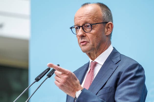 Press conference with the Chairman of the CDU of Germany and Federal Chancellor Friedrich Merz, Member of the Bund