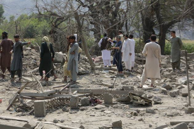 Pakistan says 37 militants killed, Kabul accuses Islamabad of killing 3 civilians KUNAR, AFGHANISTAN - SEPTEMBER 21: A view of the destruction after Pakistani fighter jets carried out airstrikes on eastern Kunar and Paktika provinces, Afghanistan on September 21, 2026. Pakistan claimed to have killed 37 militants along its border with Afghanistan, while Kabul accused Islamabad of killing three civilians in overnight airstrikes. Shafiullah Kakar Anadolu Kunar Afghanistan. Editorial use only. Please get in touch for any other usage.  Copyright: x2026xAnadoluxShafiullahxKakarx