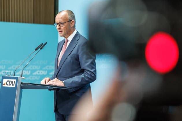 Press conference with the Chairman of the CDU of Germany and Federal Chancellor Friedrich Merz, Member of the Bund