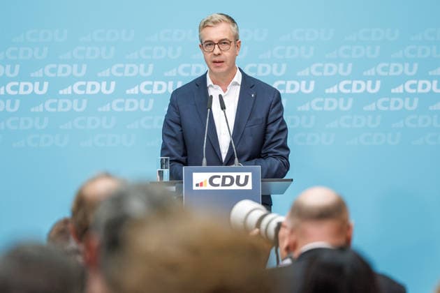 Press conference with the Chairman of the CDU of Germany and Federal Chancellor Friedrich Merz, Member of the Bundestag (MdB); the State and Parliamentary G