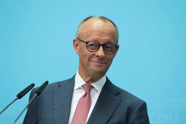 Federal Chancellor and CDU Party Chairman Friedrich Merz at a press conference following the state elections in Berlin and Mecklenburg-Western Pomerania at the Konrad Adenauer House on September 21, 2026, in Berlin; Friedrich Merz at a press conference following the state elections in Berlin
