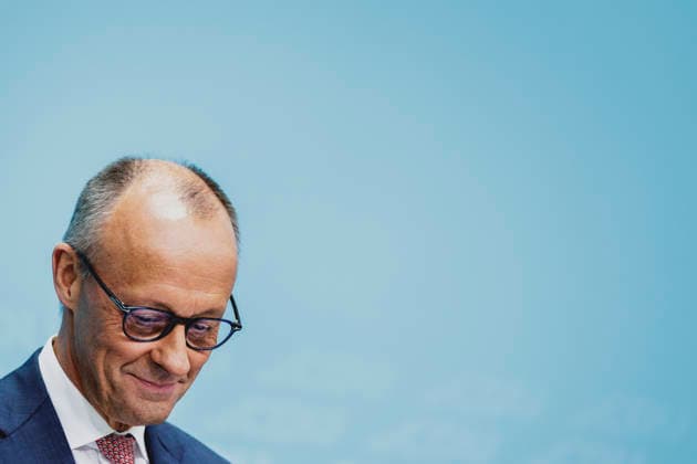 Friedrich Merz, CDU, Federal Chancellor, photographed during a press conference in response to the state election in Mecklenburg-Western Pomerania and the Berlin House of Representatives election, September 21, 2026. While Die Linke won the election in Berlin with 25.7%, ahead of the CDU, the AfD Copyright: xFlorianxGaertnerx