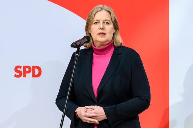 Pictured, from left: Bärbel Bas, GER, Berlin, SPD press conference following the elections in Berlin and Mecklenburg-Western Pomerania (MV), in the atrium of the Willy Brandt House, Wilhelmstraße 141, 10963 Berlin, September 21, 2026, Copyright: HMBxMedia UwexKoch