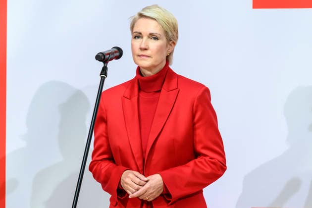 Pictured, from left: Manuela Schwesig, GER, Berlin, SPD press conference following the elections in Berlin and Mecklenburg-Western Pomerania (MV), in the atrium of the Willy Brandt Haus, Wilhelmstraße 141, 10963 Berlin, September 21, 2026, Copyright: HMBxMedia UwexKoch