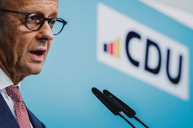 Friedrich Merz, CDU, Federal Chancellor, photographed during a press conference in response to the state election in Mecklenburg-Western Pomerania and the Berlin House of Representatives election, September 21, 2026. While Die Linke won the election in Berlin with 25.7%, ahead of the CDU, the AfD Copyright: xFlorianxGaertnerx