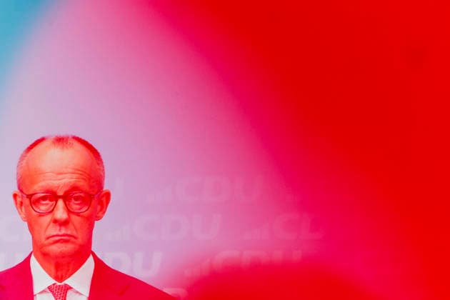 Friedrich Merz, CDU, Federal Chancellor, photographed during a press conference in response to the state election in Mecklenburg-Western Pomerania and the Berlin House of Representatives election, September 21, 2026. While Die Linke won the election in Berlin with 25.7%, ahead of the CDU, the AfD Copyright: xFlorianxGaertnerx