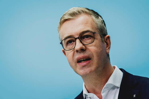 Stefan Evers, the CDU’s leading candidate for the Berlin House of Representatives election, photographed during a press conference in response to the state election in Mecklenburg-Western Pomerania and the Berlin House of Representatives election, September Copyright: xFlorianxGaertnerx