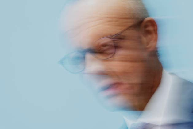 Friedrich Merz, CDU, Federal Chancellor, photographed during a press conference in response to the state election in Mecklenburg-Western Pomerania and the Berlin House of Representatives election, September 21, 2026. While Die Linke won the election in Berlin Copyright: xFlorianxGaertnerx