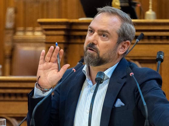 September 21, 2026 Vienna City Council 076 Markus Ornig, NEOS Member of the Vienna State Parliament and City Council, on September 21, 2026, at the 17th session of the Vienna City Council, held at City Hall in Vienna, Vienna, Austria, at the request of the FPÖ