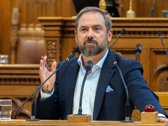 September 21, 2026 Vienna City Council 077 Markus Ornig, NEOS member of the Vienna State Parliament and City Council, on September 21, 2026, during the 17th session of the Vienna City Council, held at City Hall in Vienna, Vienna, Austria, at the request of the FPÖ