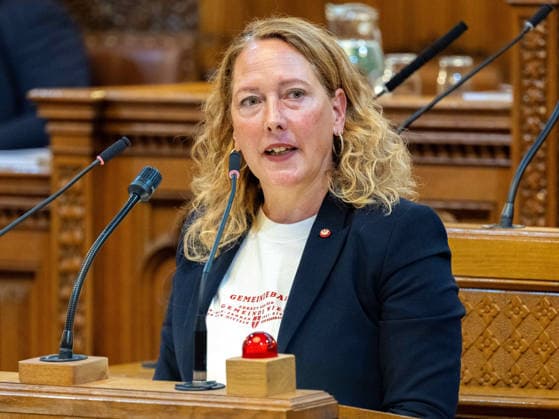 September 21, 2026 Vienna City Council 083 Members of the Vienna State Parliament and City Council Judith Pühringer, Greens, on September 21, 2026, at the 17th session of the Vienna City Council, held at City Hall in Vienna, Vienna, Austria, at the request of the FPÖ