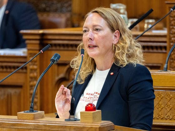 September 21, 2026 Vienna City Council 084 Members of the Vienna State Parliament and City Council Judith Pühringer (The Greens) on September 21, 2026, at the 17th session of the Vienna City Council, held at City Hall in Vienna, Vienna, Austria, at the request of the FPÖ